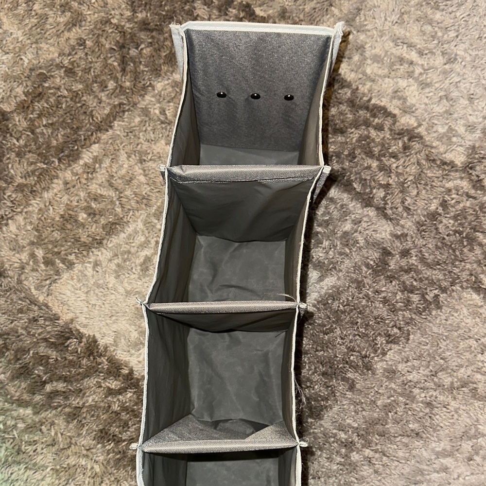 LIMITED TIME $5 ITEM!! Efficient Gray Hanging Closet Organizer
